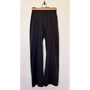 Yogalicious Lux Black Wide Leg Pants High Rise Stretch Yoga Lounge Athleisure M